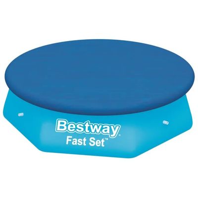 Bestway 58032 Telo di Copertura per Piscina Fast Set Rotonda 244 cm