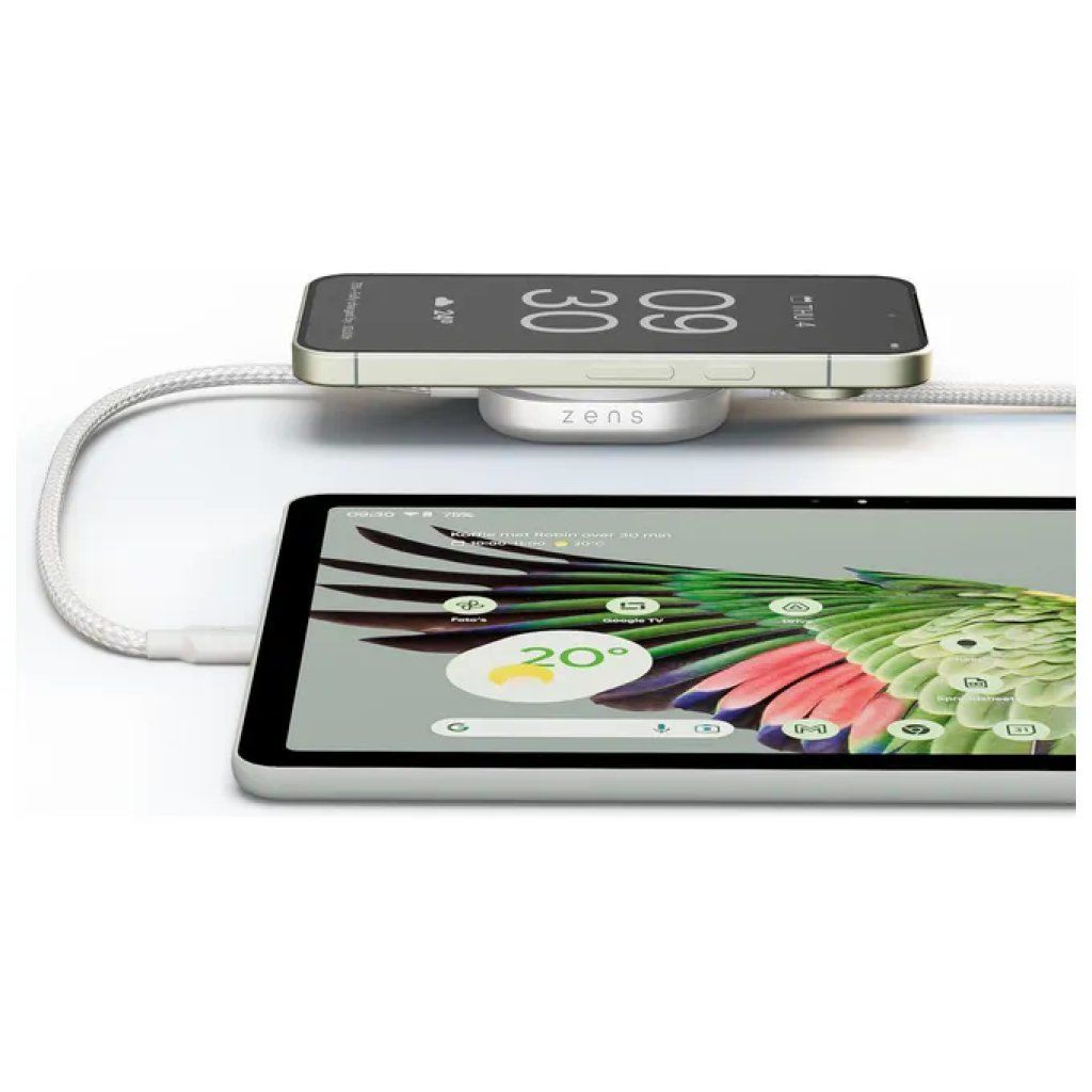 Zens Pro 2 cavo di ricarica wireless Qi2 e USB-C, 1,5 m, 15 W, bianco Zens Pro 2 cavo di ricarica wireless Qi2 e USB-C, 1,5 m, 15 W, bianco