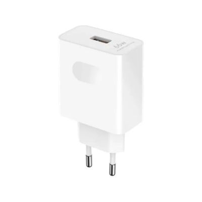 HONOR SuperCharge 66W – Caricabatterie USB-A con cavo USB-C, bianco