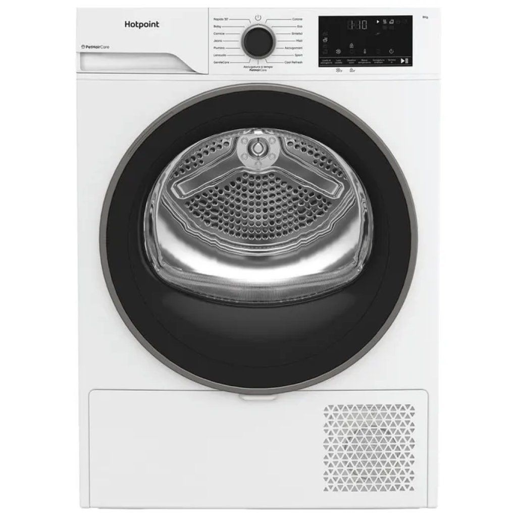 Hotpoint HPT83DBSIT Délica Asciugatrice a Pompa di Calore 8 kg Hotpoint HPT83DBSIT Délica Asciugatrice a Pompa di Calore 8 kg