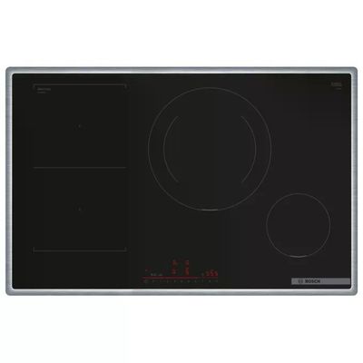 Bosch Serie 6 PVS845HB1E Piano Cottura a Induzione 80 cm Nero