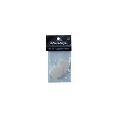 Dunlop Nylon Standard Plettri per Chitarra, 12 Pezzi, 0,46 mm