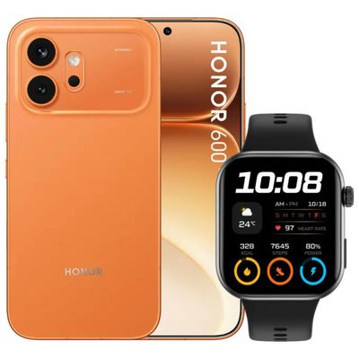 HONOR 600 5G 256 GB, 8 GB RAM, AMOLED 120 Hz, 200 MP, arancione