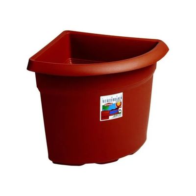 Stefanplast Mediterraneo Fioriera Angolare Terracotta 45 x 45 x 40 cm
