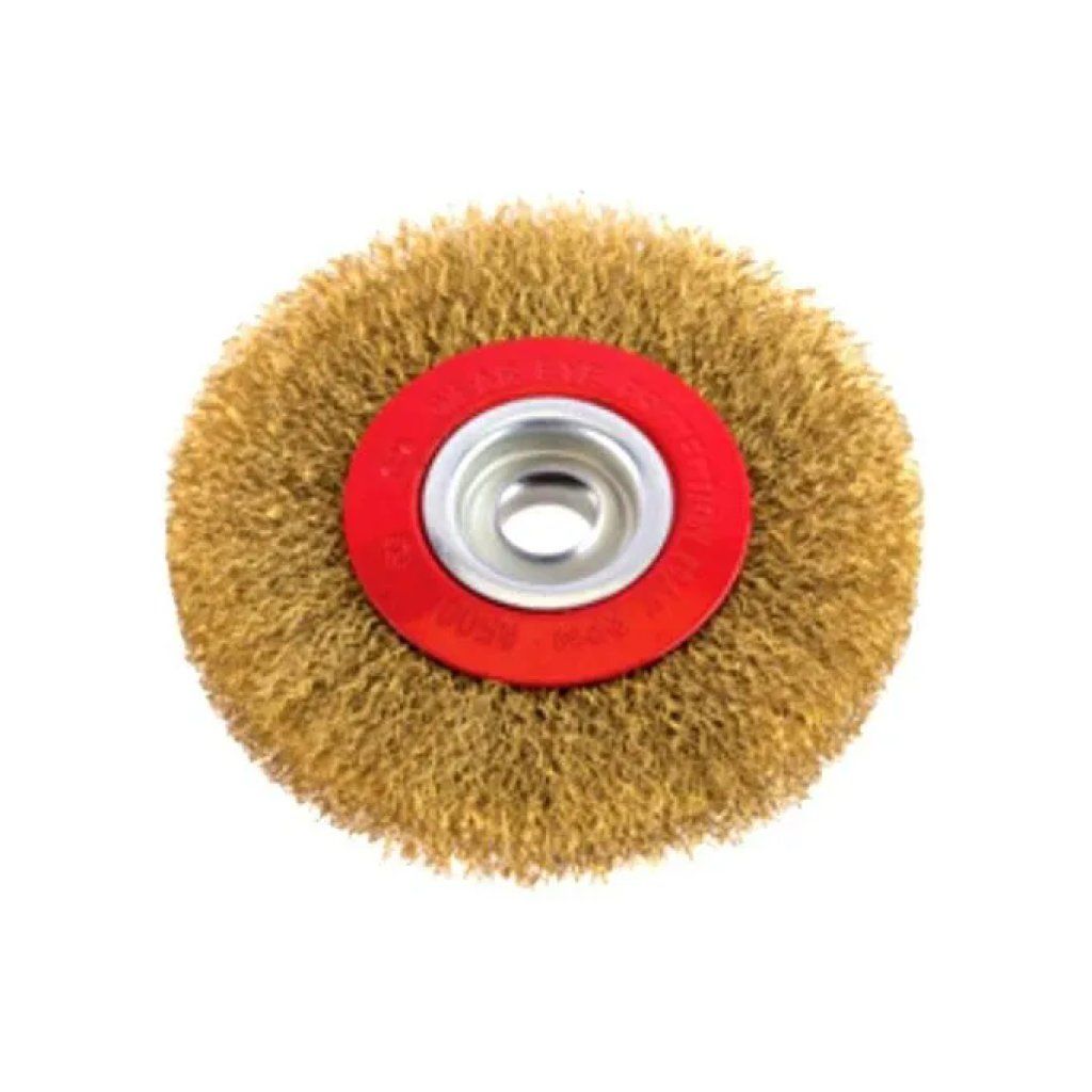 PG Spazzola Circolare in Acciaio Dorato 150 mm