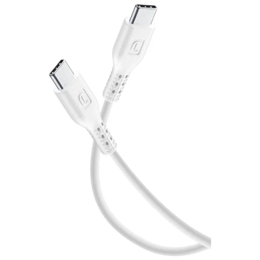Cellularline cavo USB-C a USB-C 3 m, 60 W, bianco