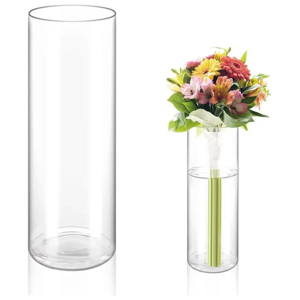 Room Copenhagen LEGO Wild Flower – Vaso cilindrico trasparente, 17 cm
