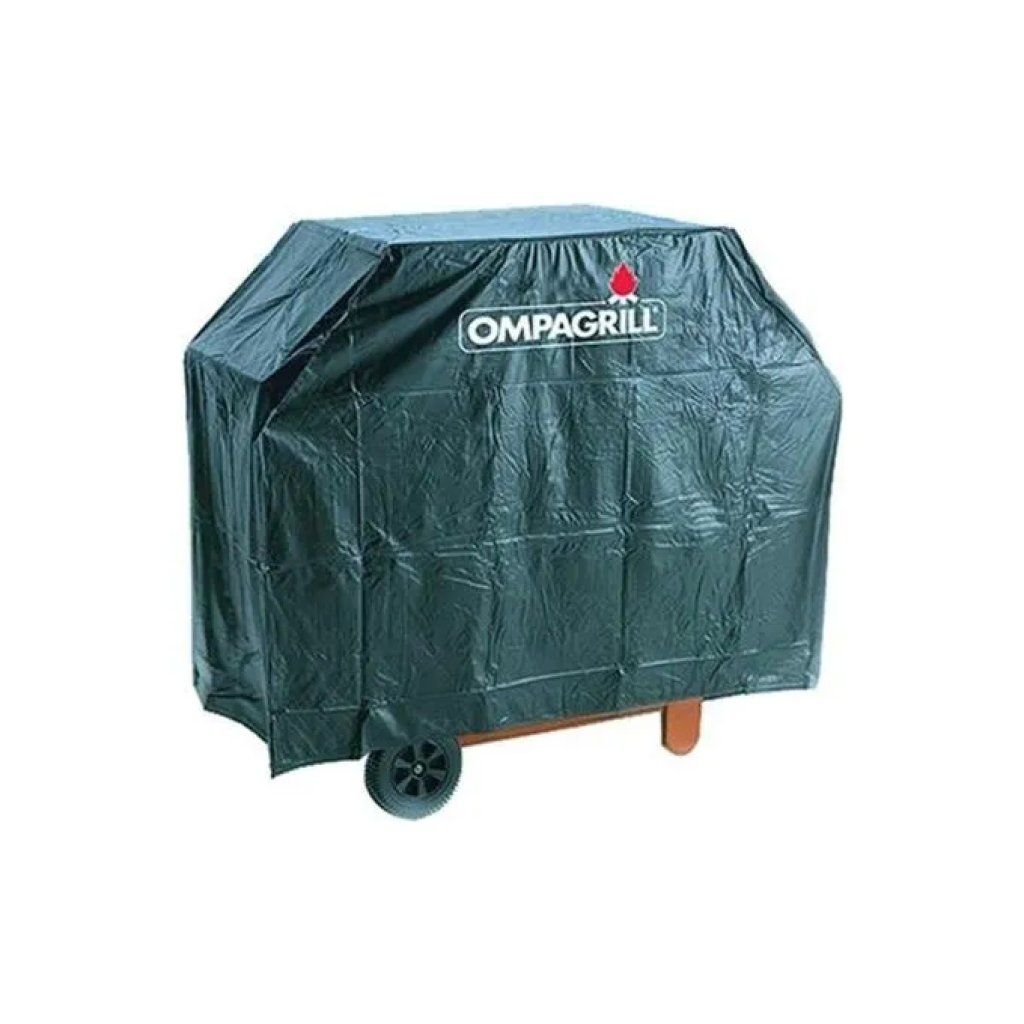 Ompagrill CB12090 Copribarbecue Antipioggia in PVC Nero 120 × 50 × 90 cm