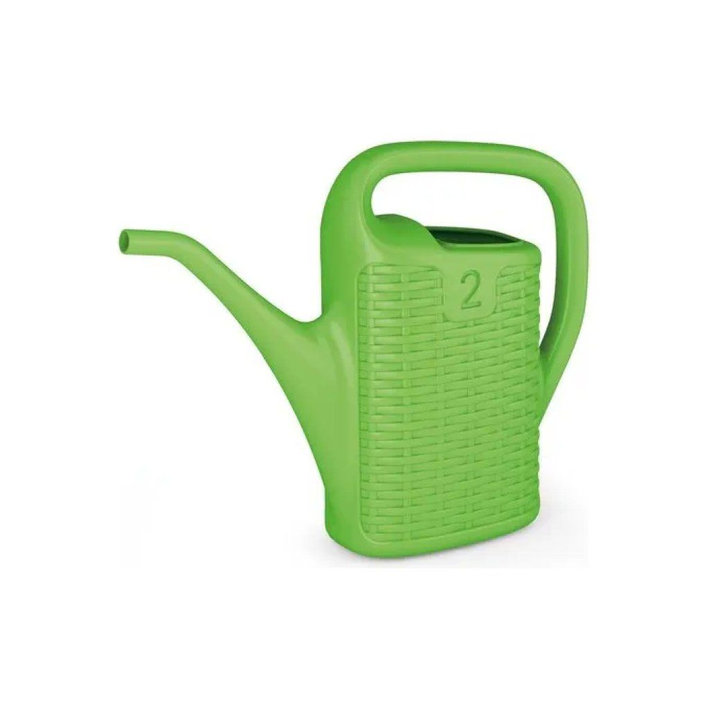 ADRIATIC Annaffiatoio Effetto Rattan 2 L Verde