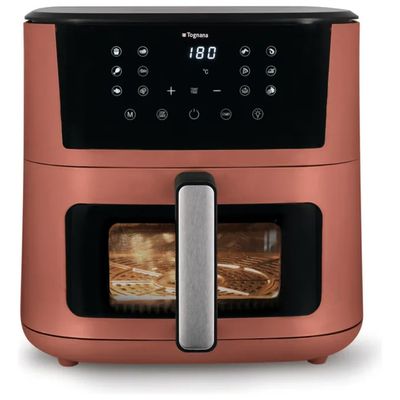 Tognana Iridea Friggitrice ad Aria 10 L, 2300 W, Doppia Resistenza, Display Digitale, Rosso Mela