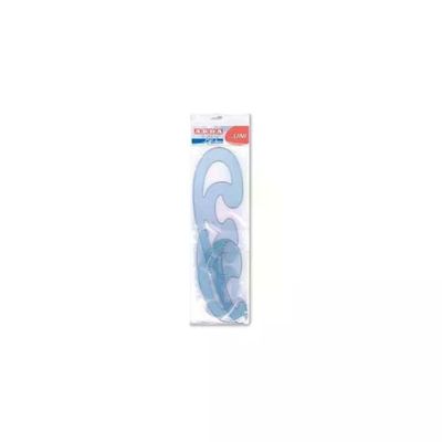 ARDA 29012 Set di 3 curvilinei trasparenti per disegno