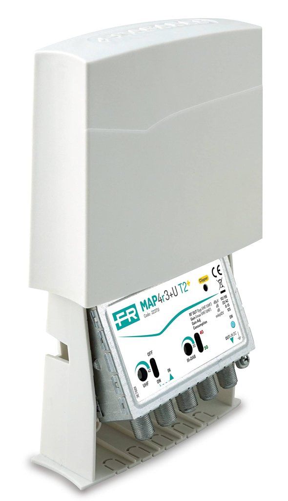 Fracarro MAP4R3U T2 Amplificatore da Palo UHF/VHF 42 dB Fracarro MAP4R3U T2 Amplificatore da Palo UHF/VHF 42 dB
