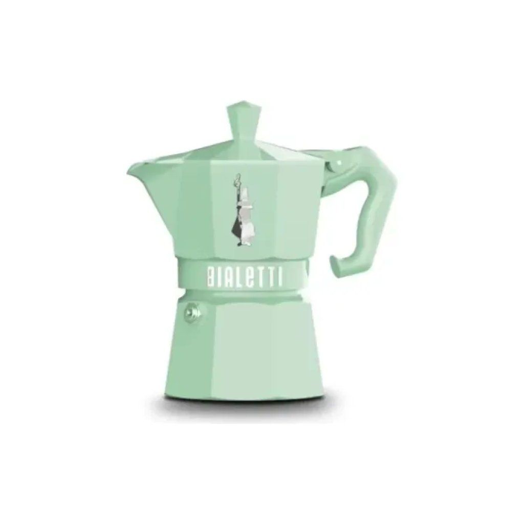 Bialetti Moka Exclusive Verde Pastello, 3 Tazze