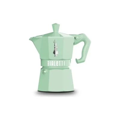 Bialetti Moka Exclusive Verde Pastello, 3 Tazze Bialetti Moka Exclusive Verde Pastello, 3 Tazze