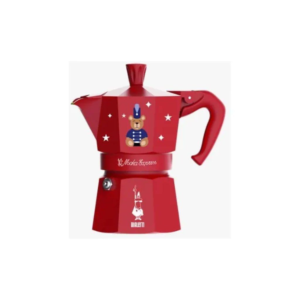 Bialetti Moka Express Joyful Memories 3 Tazze Rossa Bialetti Moka Express Joyful Memories 3 Tazze Rossa