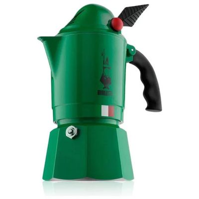 Bialetti Moka Alpina Corpo degli Alpini, 3 Tazze, Verde Bialetti Moka Alpina Corpo degli Alpini, 3 Tazze, Verde