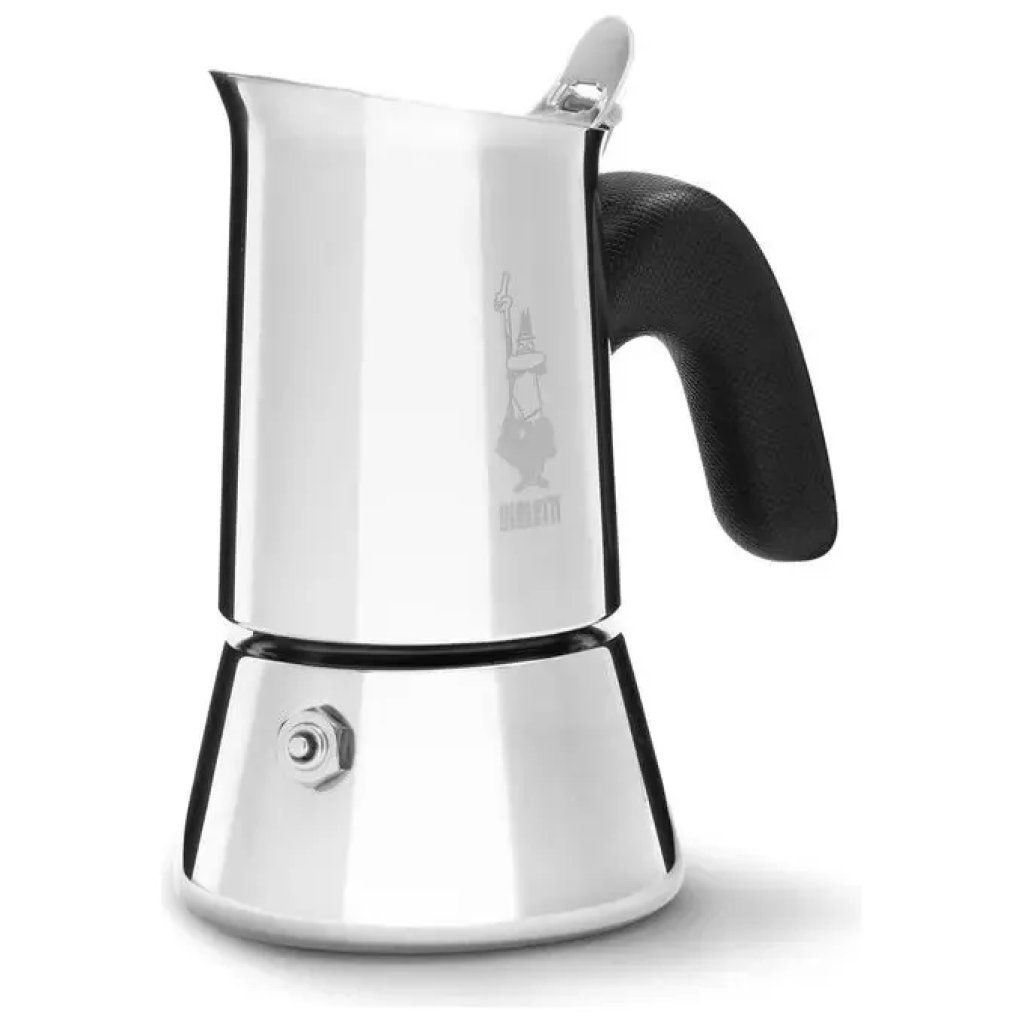 Bialetti New Venus Caffettiera a Induzione, 4 Tazze, Acciaio Inox