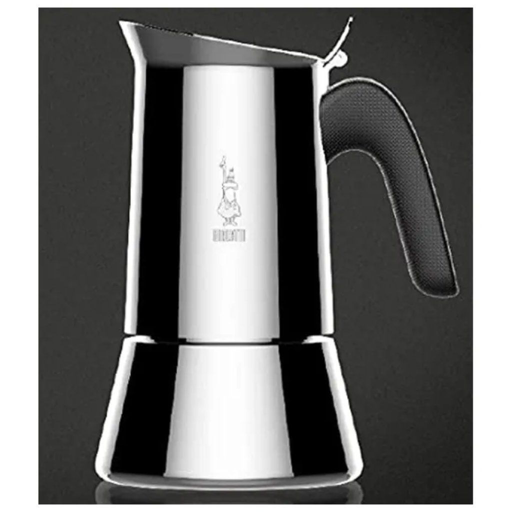 Bialetti New Venus Caffettiera in Acciaio Inox, 10 Tazze, per Induzione