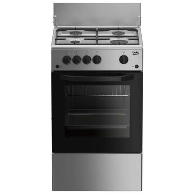 Beko CSG42011FS Cucina a Gas 4 Fuochi, Forno 54 L, Argento Beko CSG42011FS Cucina a Gas 4 Fuochi, Forno 54 L, Argento