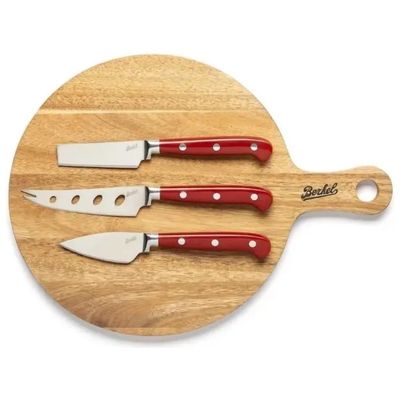 Berkel Set Formaggi con Tagliere in Legno e 3 Coltelli