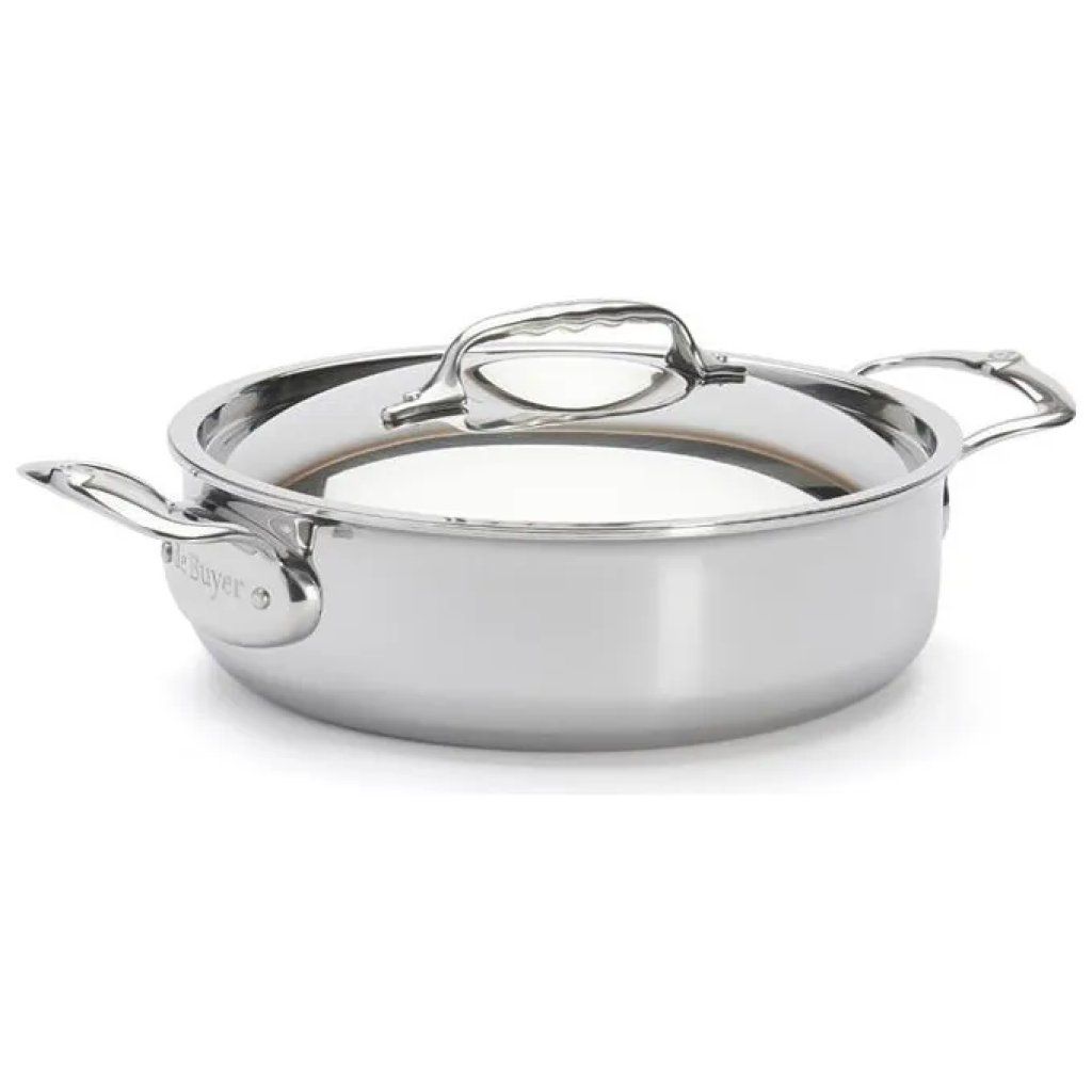 De Buyer Affinity pentola bassa con coperchio, 20 cm