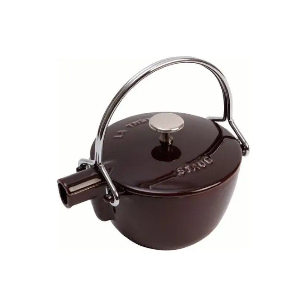 Staub Teiera Tonda in Ghisa Nera, Diametro 16,5 cm