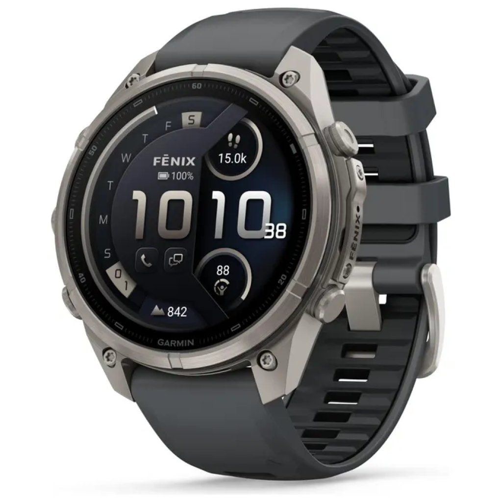 Garmin fēnix 9 Pro AMOLED 47 mm in Titanio con inReach e Torcia LED - Nero