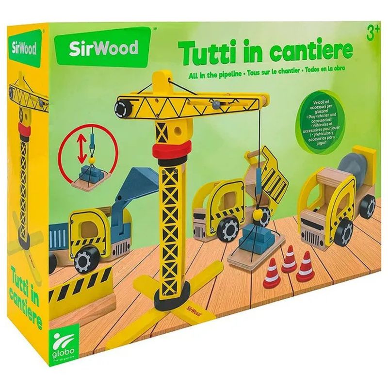Globo SirWood Tutti in Cantiere – Set da Gioco in Legno