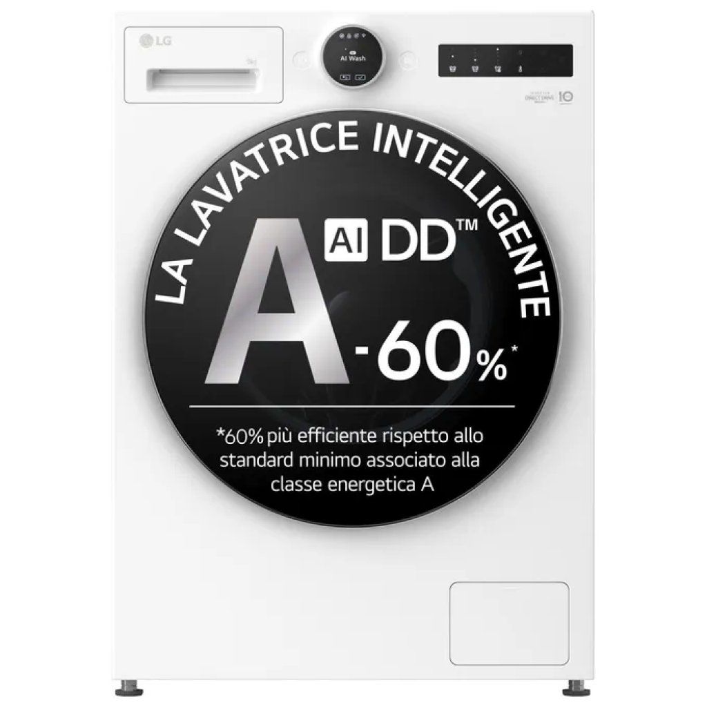 LG Lavatrice LG Serie X9 9 kg 1400 giri/min Wi-Fi