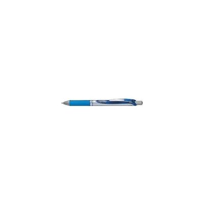 Pentel EnerGel XM Klick BL77-CO – Penna Roller Gel Blu, Punta 0,7 mm, Ricaricabile, Confezione da 12