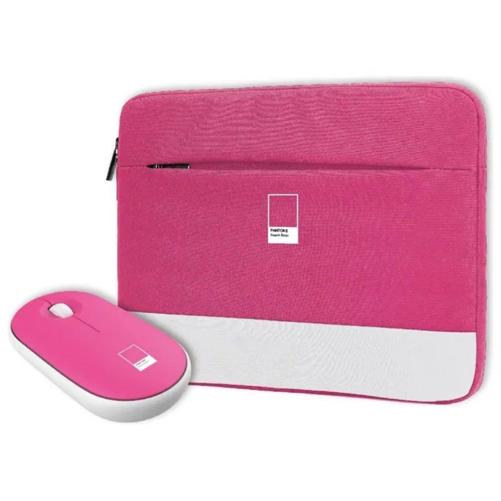 PANTONE Peach Rose – Custodia Laptop e Mouse Wireless