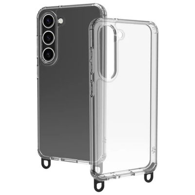 Celly Freedom Cover nera con laccetto per Samsung Galaxy S23