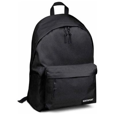 Lebez 81206 Northpoint Zaino Scolastico 2 Scomparti Poliestere 30x40x15 cm colore Nero