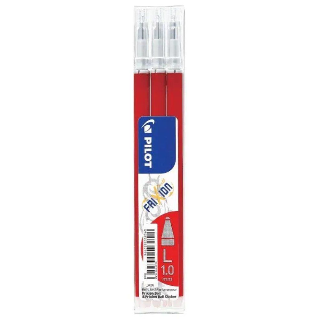 Pilot FriXion Ball – 3 ricariche rosse da 1 mm Pilot FriXion Ball – 3 ricariche rosse da 1 mm