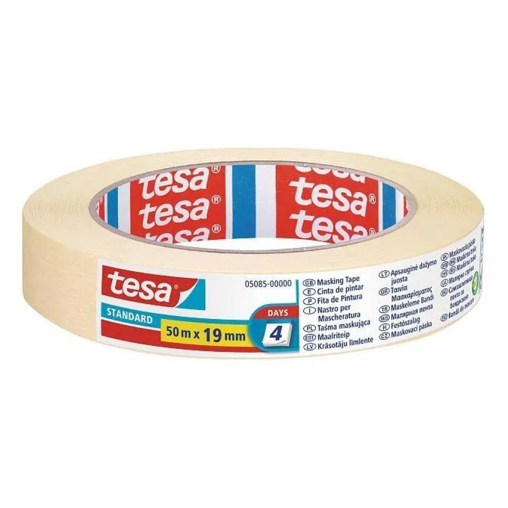 TESA Nastro Carta per Mascheratura Standard 19 mm x 50 m