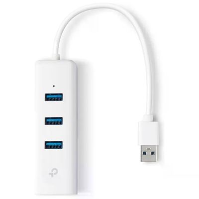 TP-Link UE330 Hub USB 3.0 con Ethernet Gigabit e 3 porte USB-A
