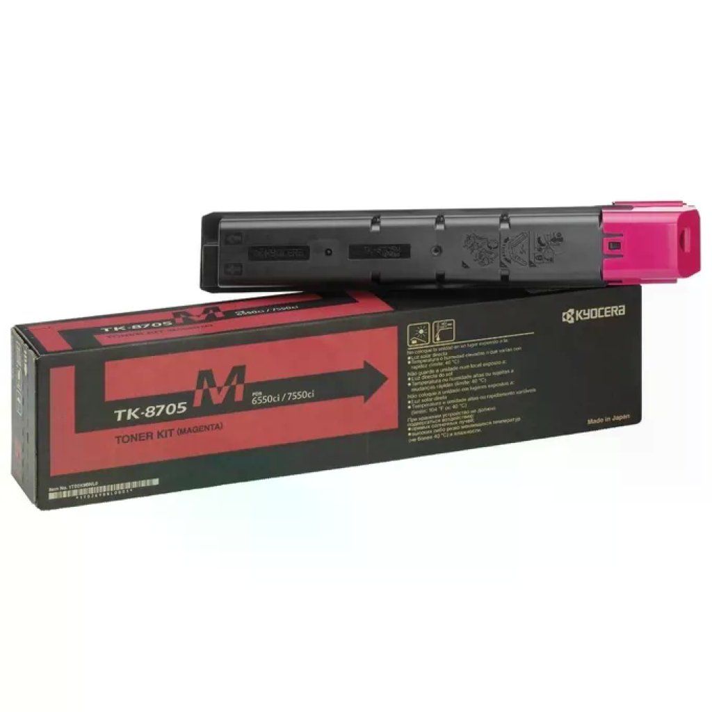 Kyocera TK8705M Toner Originale per TASKalfa 6550ci 7550ci Resa 30000 Pagine Tecnologia Stampa Laser Kyocera TK8705M Toner Originale per TASKalfa 6550ci 7550ci Resa 30000 Pagine Tecnologia Stampa Laser