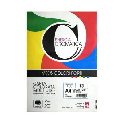 CWR Carta Colorata A4 80 g/m², 100 Fogli, 5 Colori Forti CWR Carta Colorata A4 80 g/m², 100 Fogli, 5 Colori Forti
