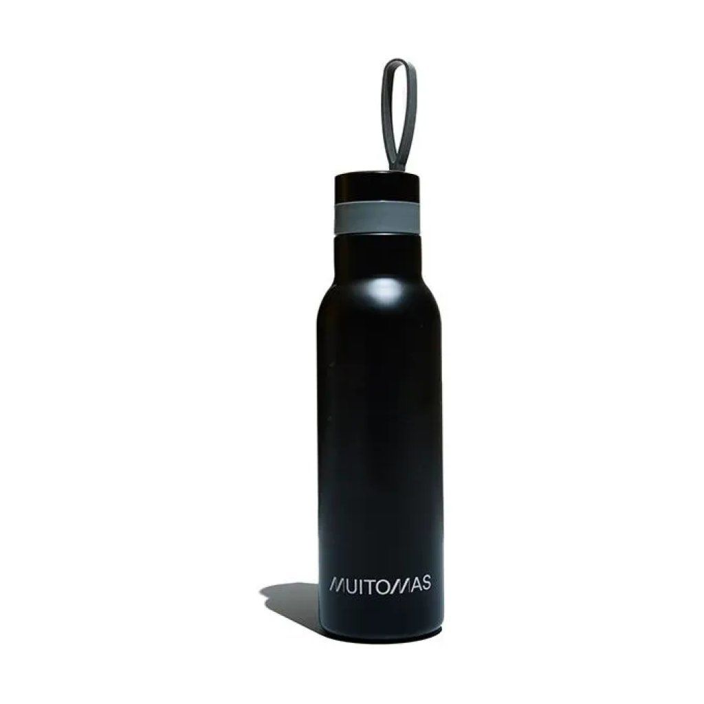 Muitomas Lacet – Borraccia Termica in Acciaio Inox 500 ml, Nera