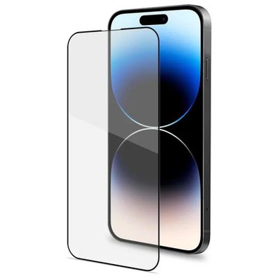 Celly Full Glass – Pellicola in vetro temperato per iPhone 14 Pro, nera