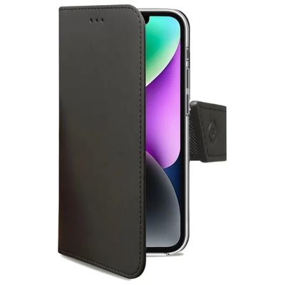 Celly Wally Custodia a Libro Nera per iPhone 14
