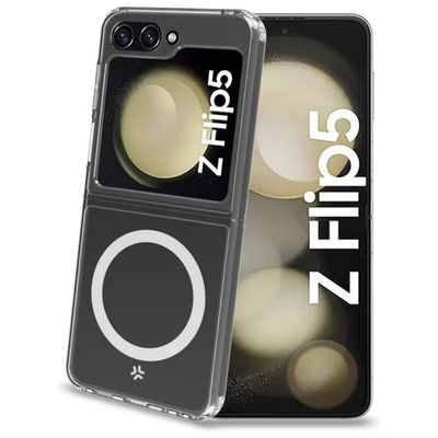 Celly Gel Skin Mag Cover trasparente per Samsung Galaxy Z Flip5