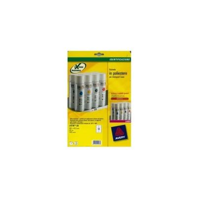 Avery L4776-20 Etichette in Poliestere Bianco A4