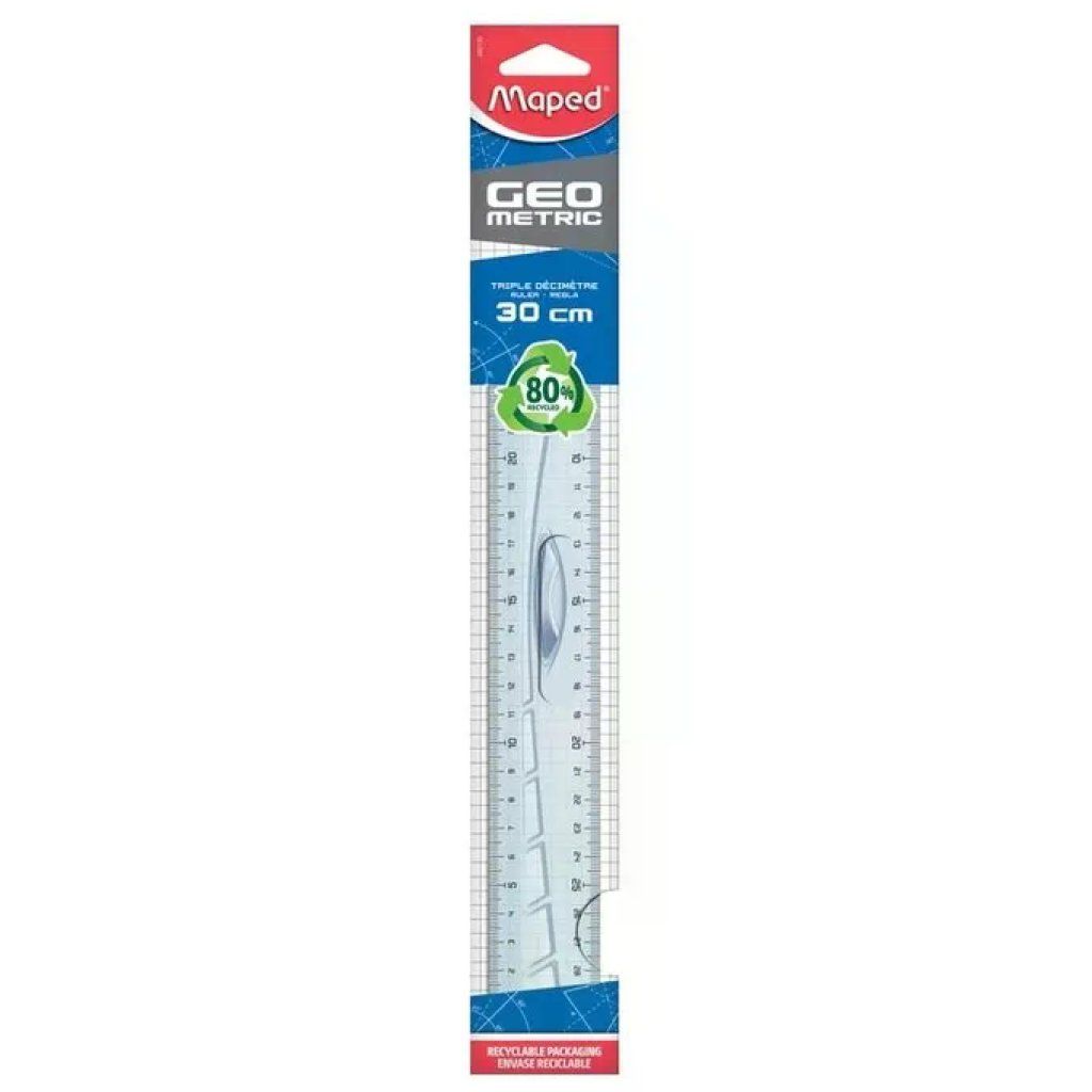 Maped Geo Metric – Righello flessibile trasparente da 30 cm