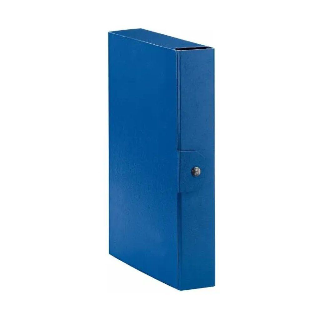 Esselte Eurobox – 5 scatole portadocumenti blu, dorso 6 cm