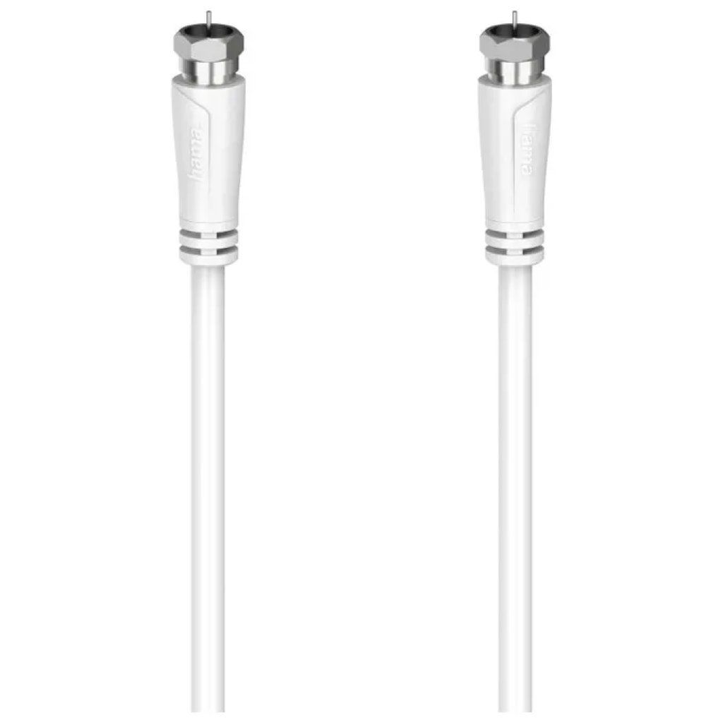 Hama 00205065 Cavo di collegamento SAT, F-Plug/F-Plug, 5 m, 90 dB Hama 00205065 Cavo di collegamento SAT, F-Plug/F-Plug, 5 m, 90 dB