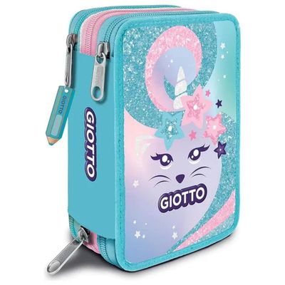 Giotto Candy Cat Astuccio Scolastico Completo a 3 Zip