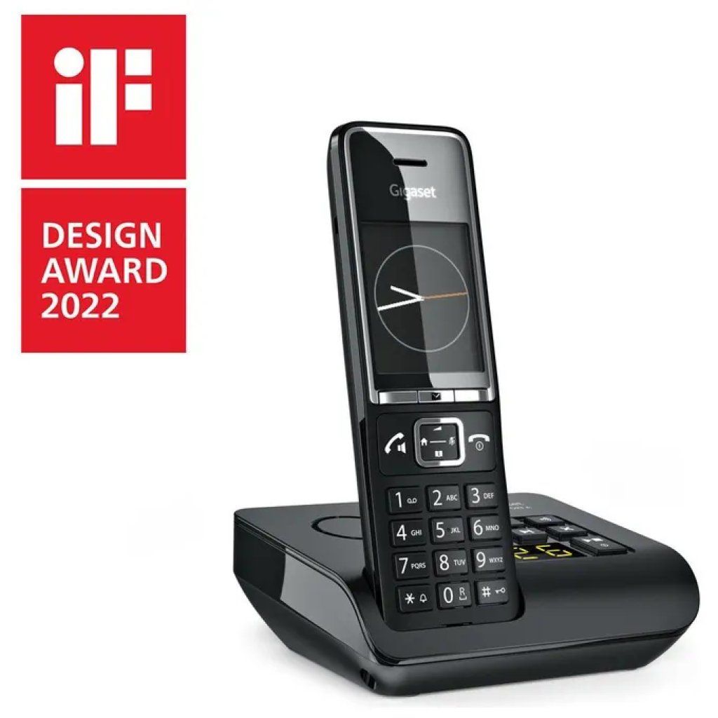 Gigaset Comfort 550A Telefono Cordless DECT Nero con Segreteria