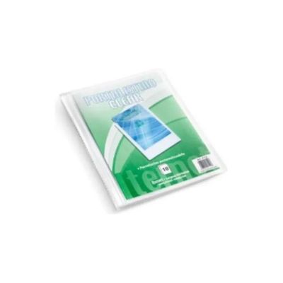 Plastidea Clear Portalistino A4 Personalizzabile, 20 Buste