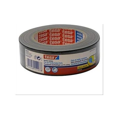 TESA 56359 Nastro in Tela Plastificata Nero, 38 mm x 25 m TESA 56359 Nastro in Tela Plastificata Nero, 38 mm x 25 m